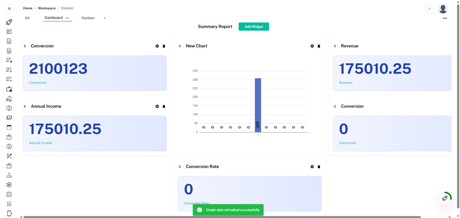 Lead converted - revenue tracked